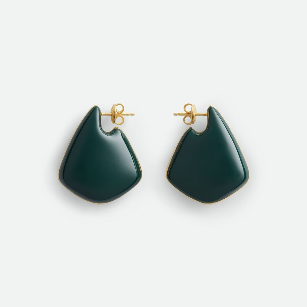 BNIB Bottega Veneta Small Fin Earrings